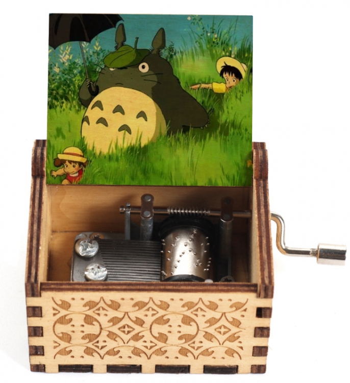 TOTORO Stall display hand cranked music box vintage music box gift 6.4X5.2X4.2CM price for 5 pcs
