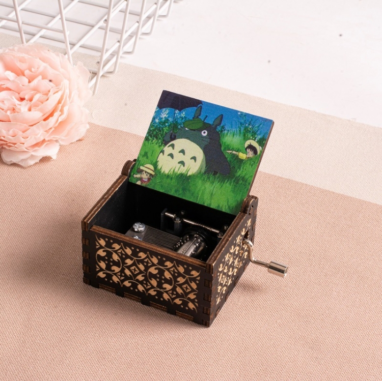 TOTORO Stall display hand cranked music box vintage music box gift 6.4X5.2X4.2CM price for 5 pcs