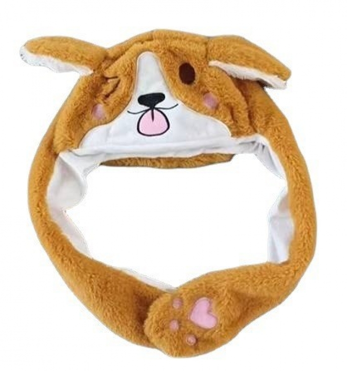 dog Tiktok animal series rabbit ear hat can move when you pinch the ear  price for 3 pcs