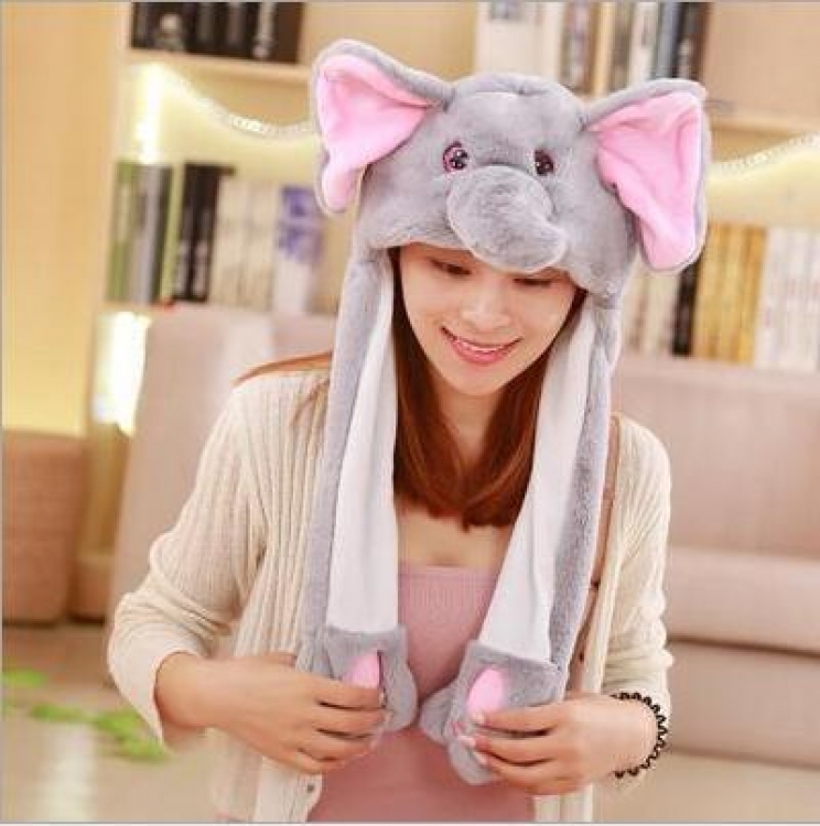 elephant Tiktok animal series rabbit ear hat can move when you pinch the ear  price for 3 pcs