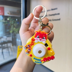 3D stereosc car keychain bag h...