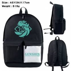 Genshin Impact Anime black and...
