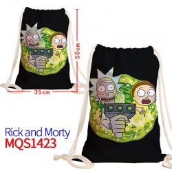 Rick and Morty Canvas drawstri...