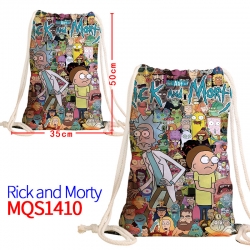 Rick and Morty Canvas drawstri...