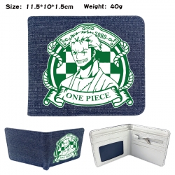 One Piece Anime denim folding ...