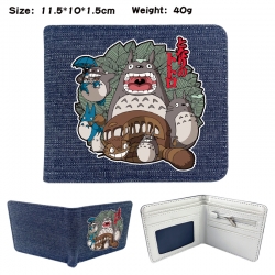 TOTORO Anime denim folding ful...