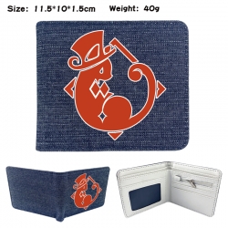 Genshin Impact Anime denim fol...