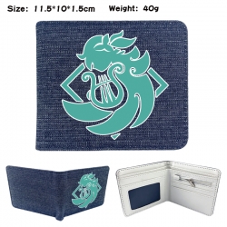 Genshin Impact Anime denim fol...