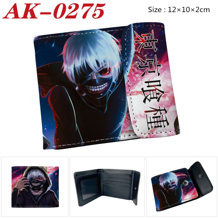 Tokyo Ghoul Anime PU leather full color buckle 20% off wallet 12X10X2CM