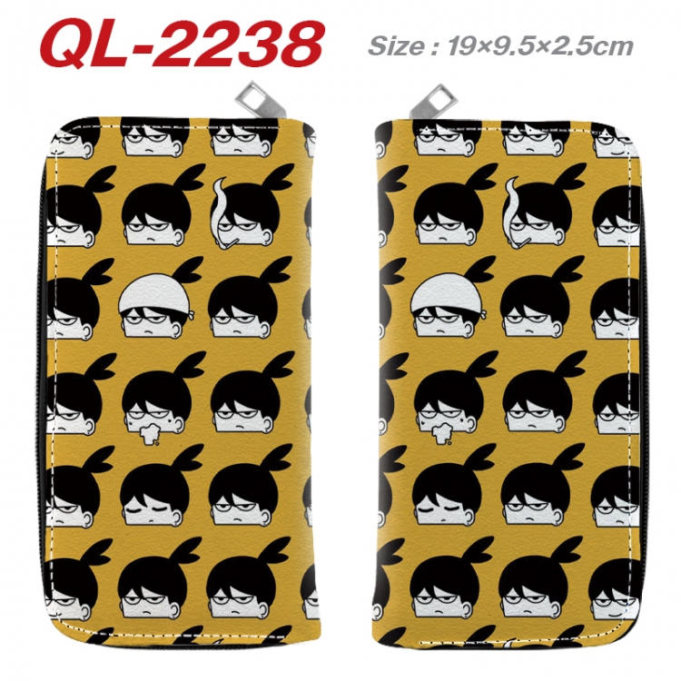 Chainsawman Anime peripheral PU leather full-color long zippered wallet 19.5x9.5x2.5cm
