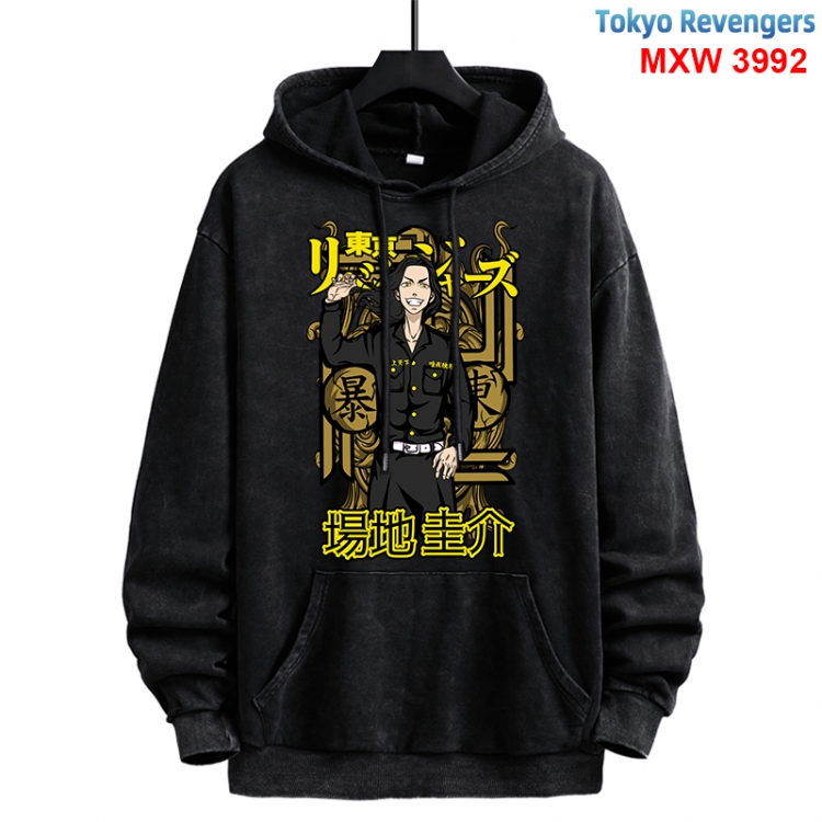 Tokyo Revengers Anime peripheral washing and worn-out pure cotton sweater from S to 3XL