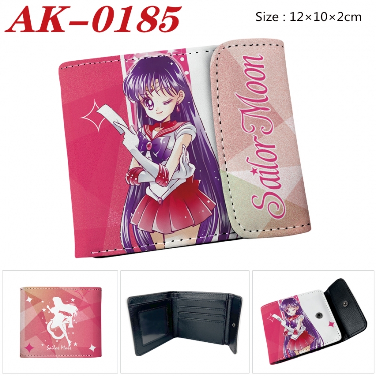 sailormoon Anime PU leather full color buckle 20% off wallet 12X10X2CM