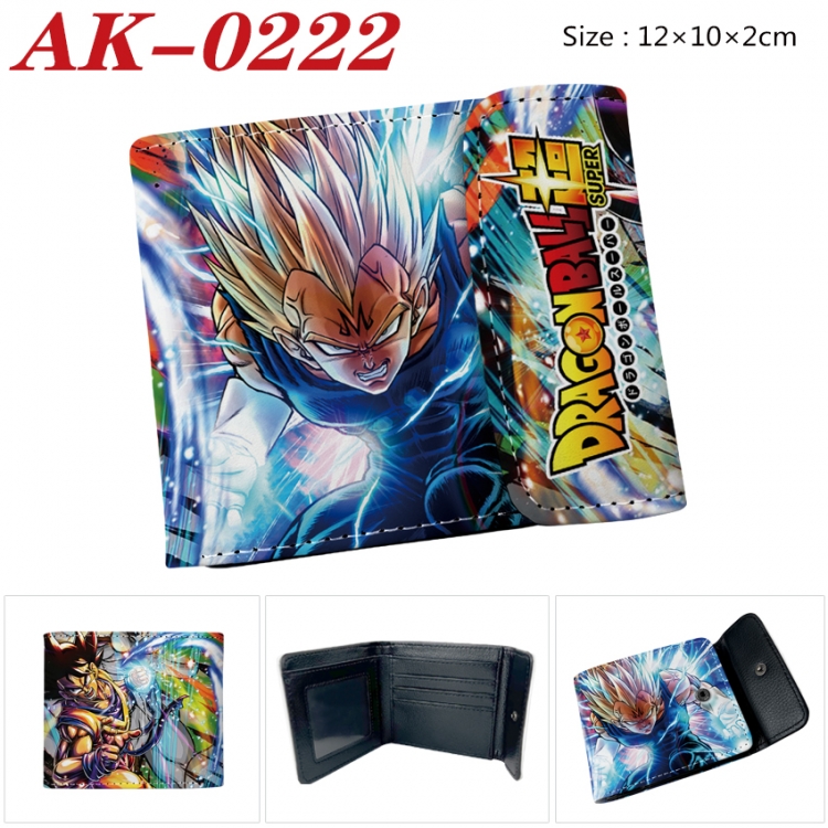 DRAGON BALL Anime PU leather full color buckle 20% off wallet 12X10X2CM