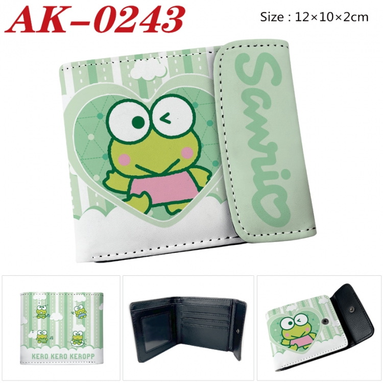 sanrio Anime PU leather full color buckle 20% off wallet 12X10X2CM