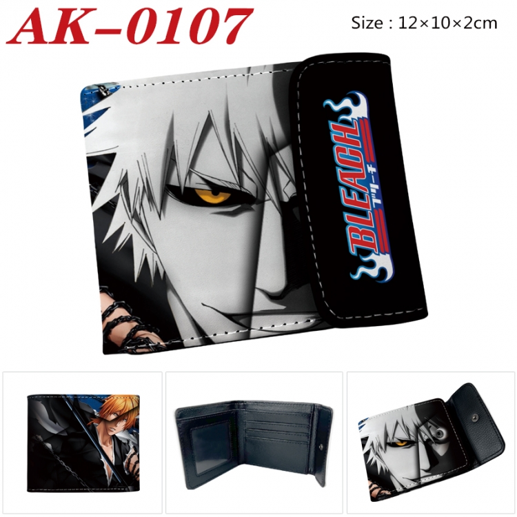 Bleach Anime PU leather full color buckle 20% off wallet 12X10X2CM