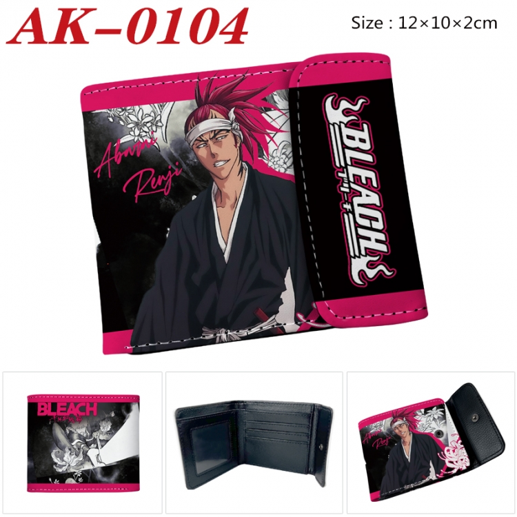 Bleach Anime PU leather full color buckle 20% off wallet 12X10X2CM