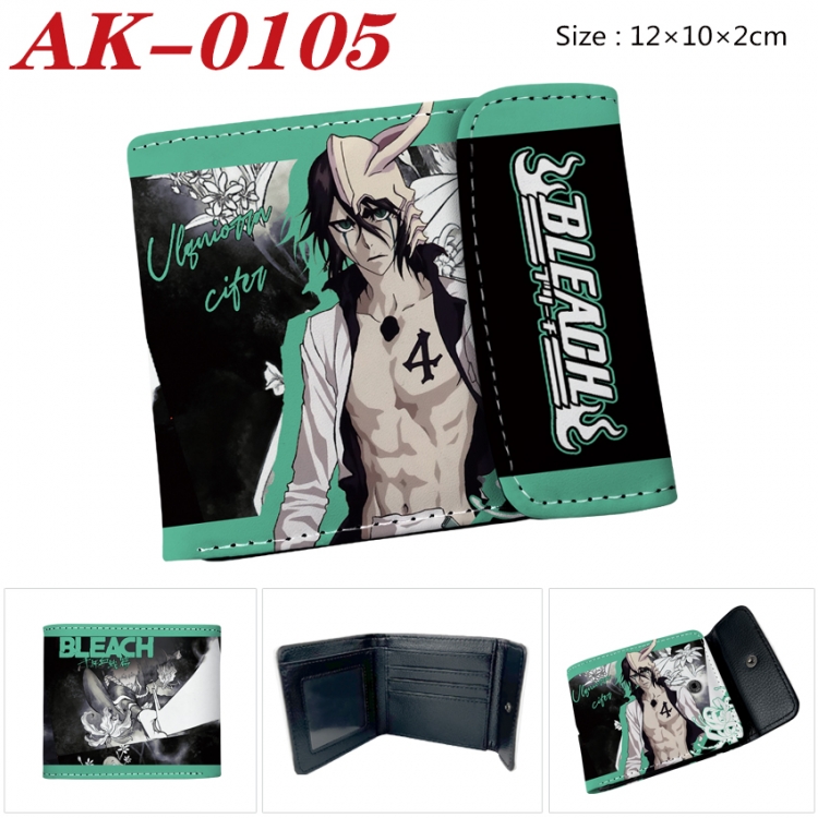 Bleach Anime PU leather full color buckle 20% off wallet 12X10X2CM