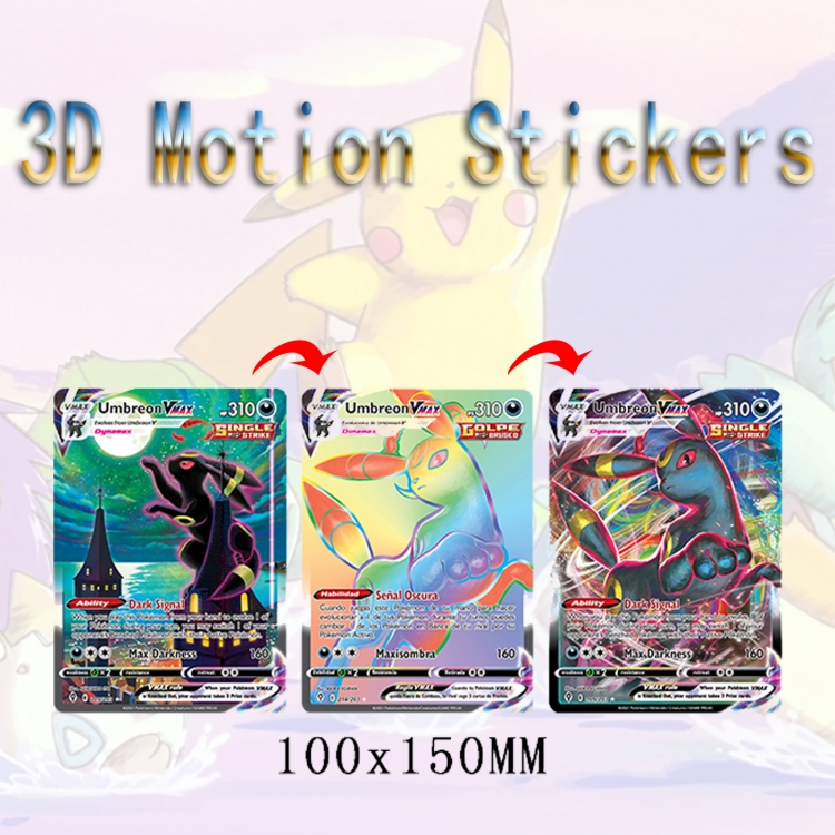 Pokemon 3D HD variable map car computer animation stickers price for 2 pcs