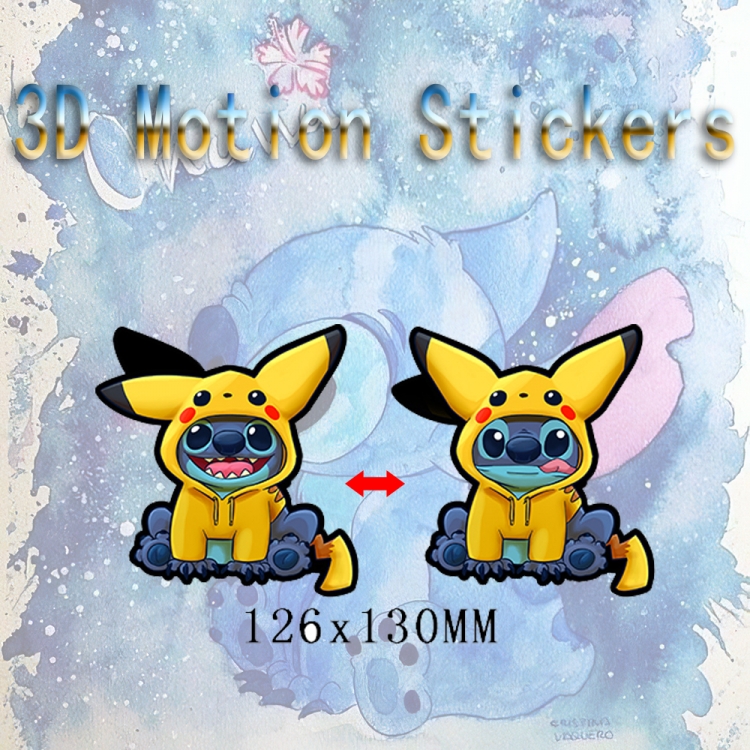 Pokemon 3D HD variable map car computer animation stickers price for 2 pcs