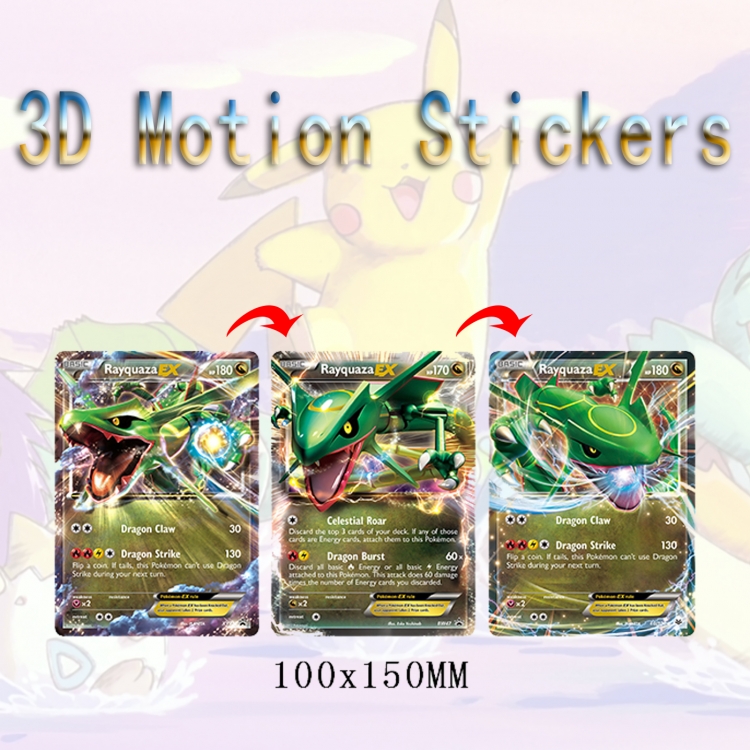 Pokemon 3D HD variable map car computer animation stickers price for 2 pcs