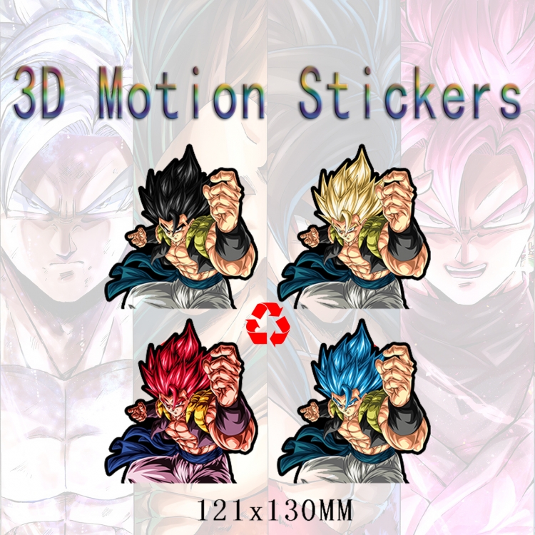 DRAGON BALL 3D HD variable map car computer animation stickers price for 2 pcs