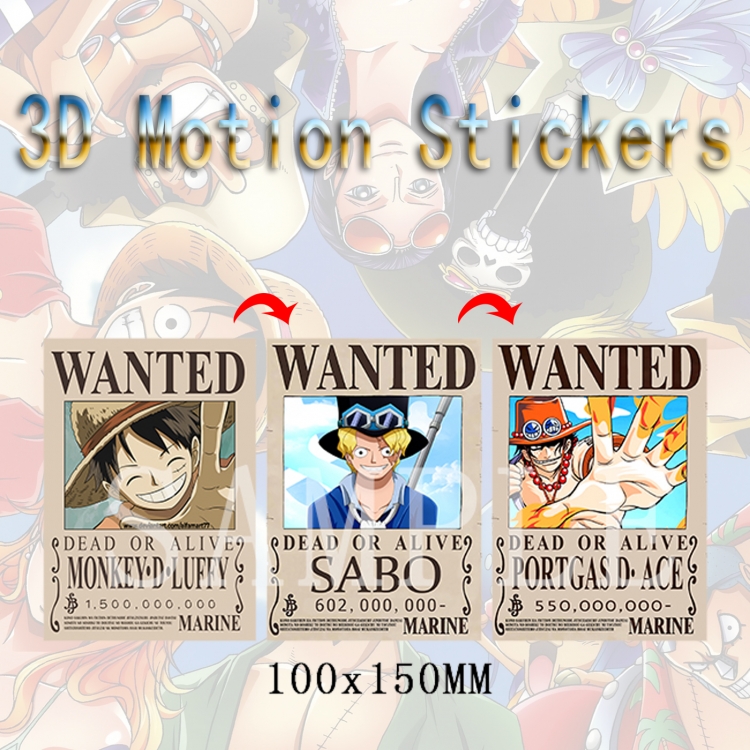 One Piece 3D HD variable map car computer animation stickers price for 2 pcs