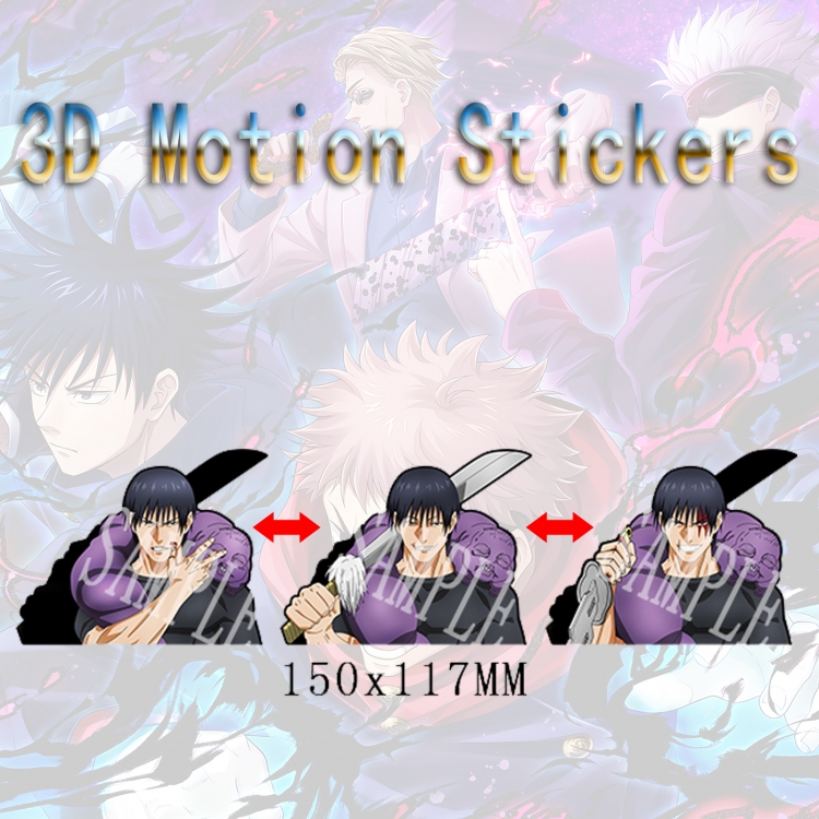 Jujutsu Kaisen  3D HD variable map car computer animation stickers price for 2 pcs