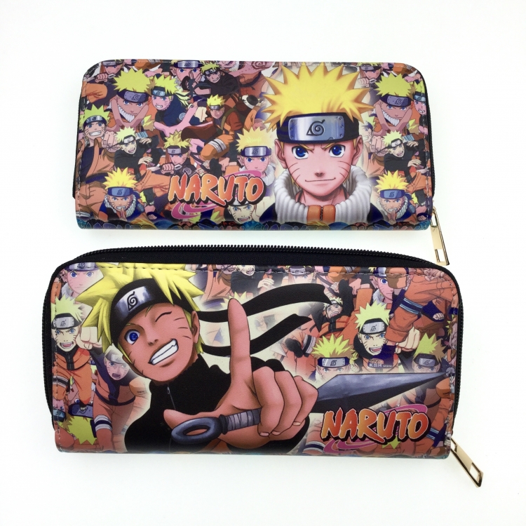 Naruto Full Color Printing Long section Zipper Wallet Purse