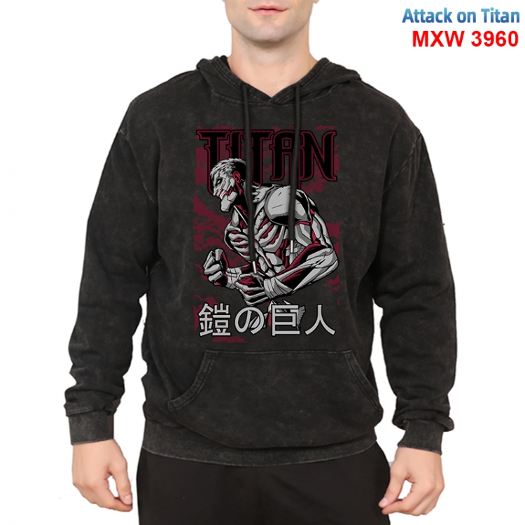 Shingeki no Kyojin Anime peripheral washing and worn-out pure cotton sweater from S to 3XL