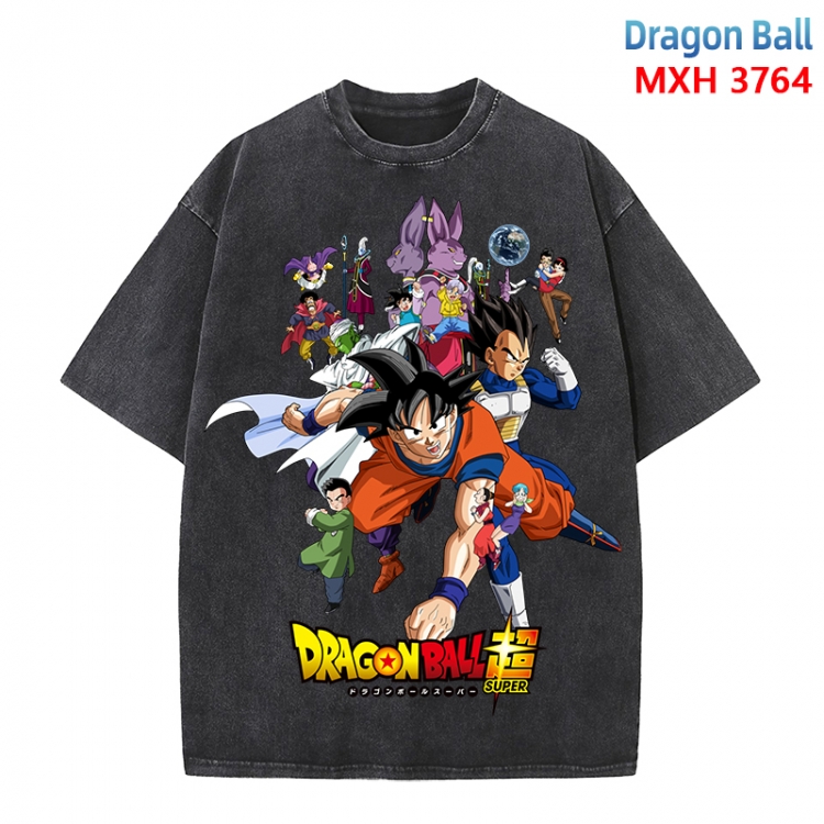 DRAGON BALL Anime peripheral pure cotton washed and worn T-shirt from S to 4XL