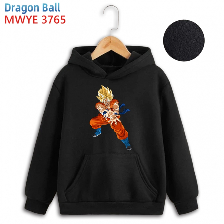 DRAGON BALL Anime surrounding childrens pure cotton patch pocket hoodie 80 90 100 110 120 130 140 for children 