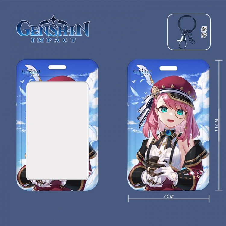 Genshin Impact Cartoon peripheral ID card sleeve Ferrule 11cm long 7cm wide price for 5 pcs