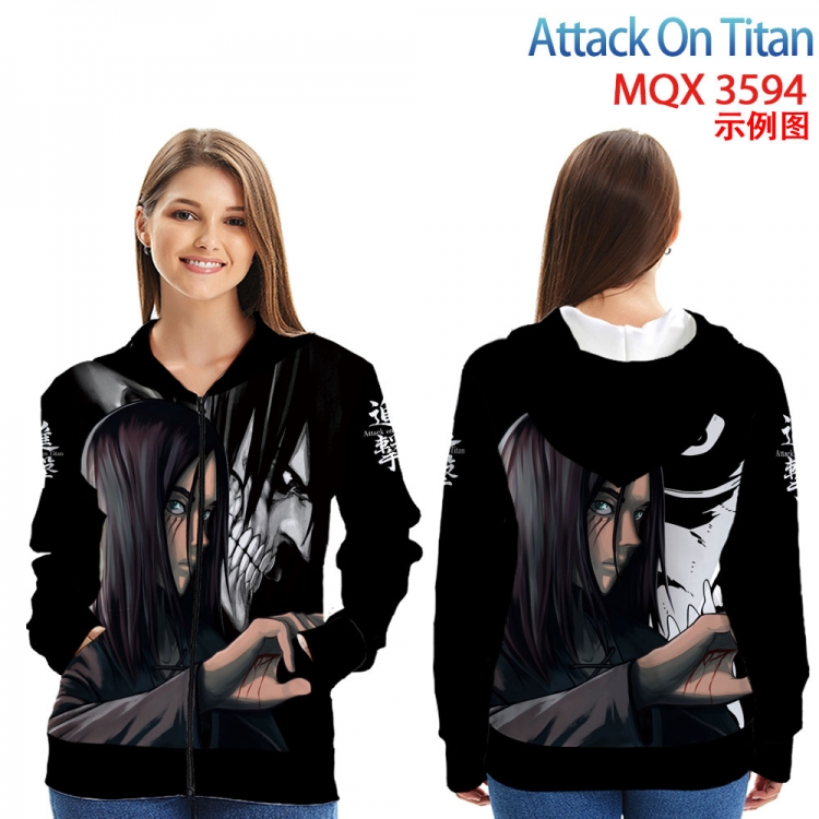 Shingeki no Kyojin Anime Zip patch pocket sweatshirt jacket Hoodie from 2XS to 4XL 