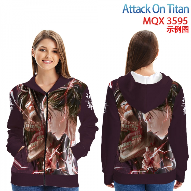 Shingeki no Kyojin Anime Zip patch pocket sweatshirt jacket Hoodie from 2XS to 4XL 