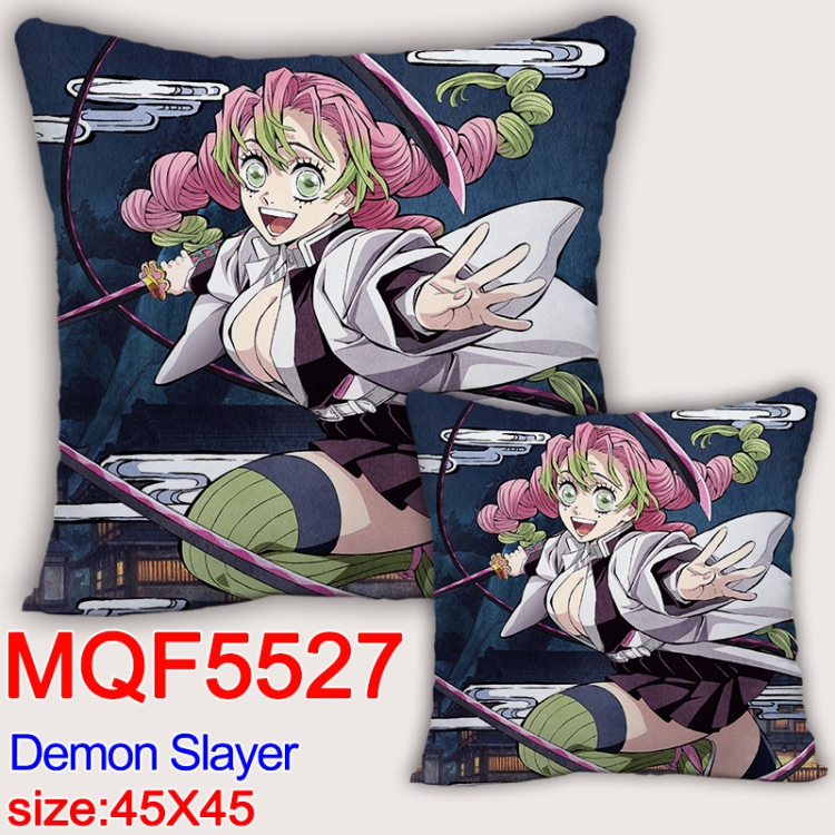Demon Slayer Kimets  Anime square full-color pillow cushion 45X45CM NO FILLING MQF-5527