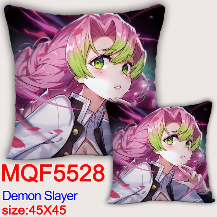 Demon Slayer Kimets  Anime square full-color pillow cushion 45X45CM NO FILLING MQF-5528