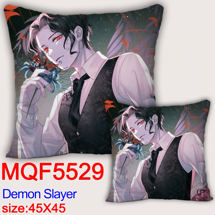 Demon Slayer Kimets  Anime square full-color pillow cushion 45X45CM NO FILLING MQF-5529