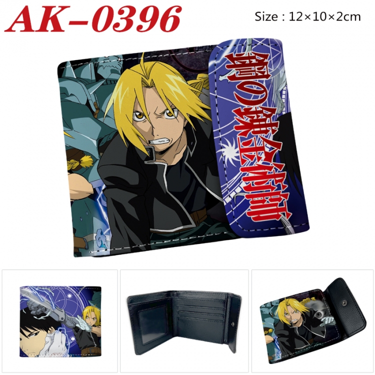 Fullmetal Alchemist Anime PU leather full color buckle 20% off wallet 12X10X2CM  AK-0396