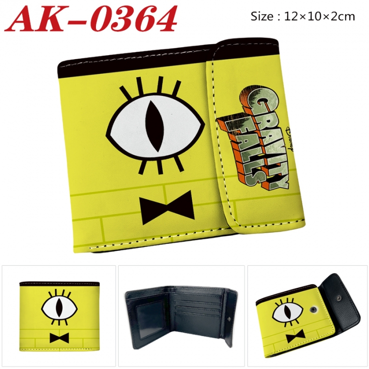 Gravity Falls Anime PU leather full color buckle 20% off wallet 12X10X2CM