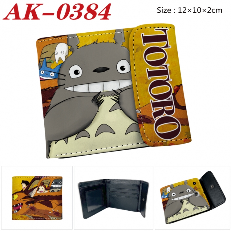 TOTORO Anime PU leather full color buckle 20% off wallet 12X10X2CM