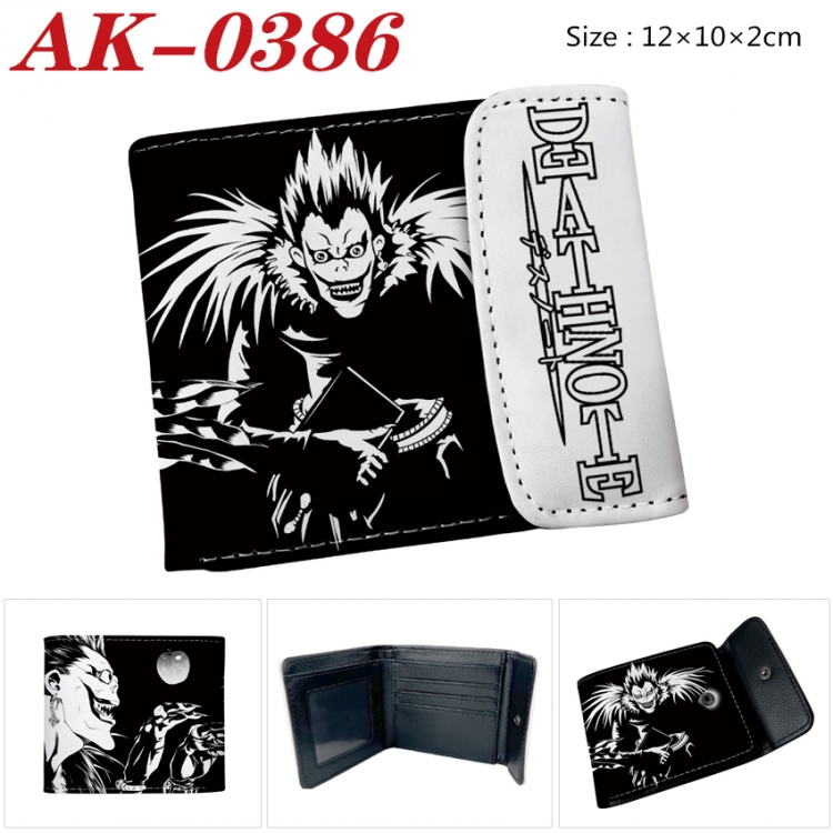 Death note Anime PU leather full color buckle 20% off wallet 12X10X2CM