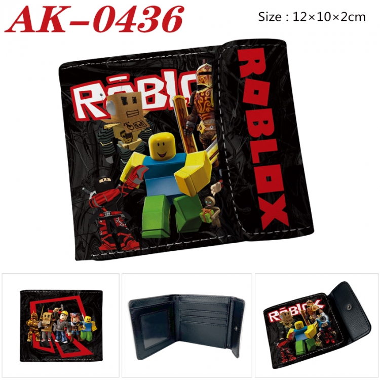 Roblox Anime PU leather full color buckle 20% off wallet 12X10X2CM