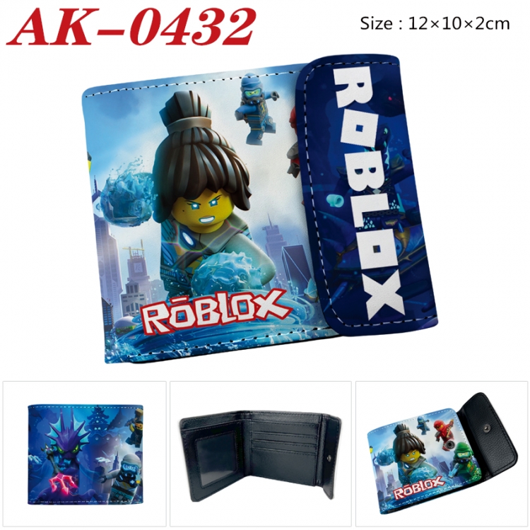 Roblox Anime PU leather full color buckle 20% off wallet 12X10X2CM