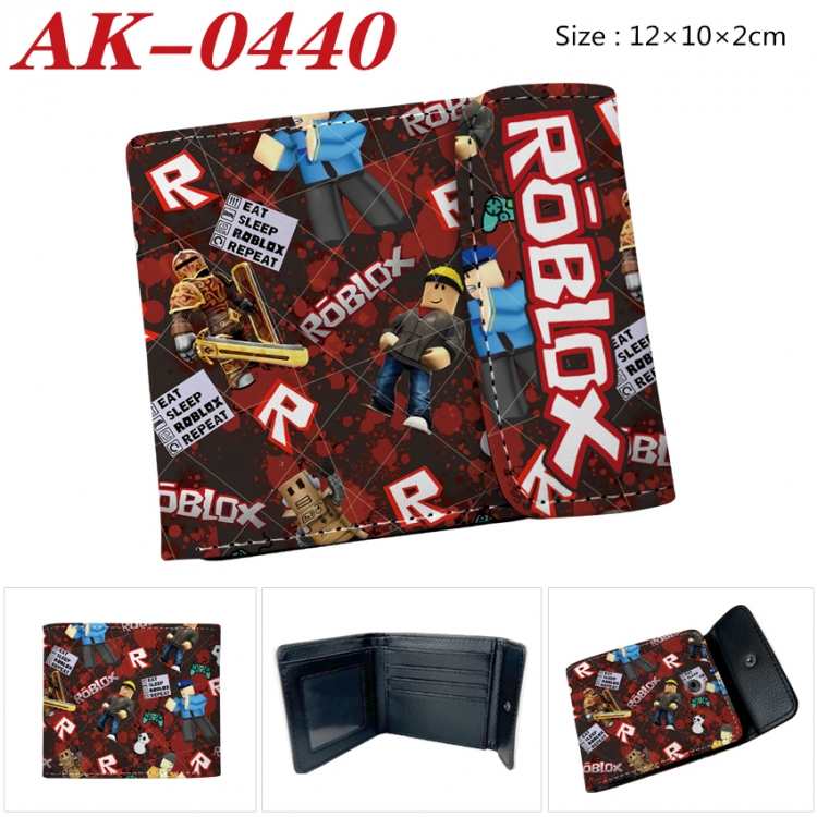 Roblox Anime PU leather full color buckle 20% off wallet 12X10X2CM