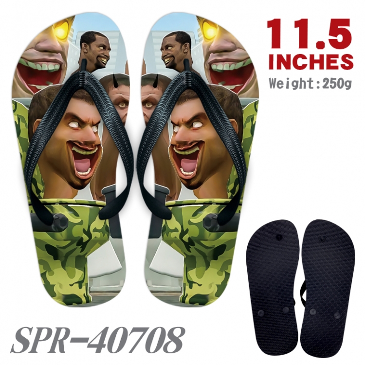 Skibidi-Toilet Thickened rubber flip-flops slipper average size 