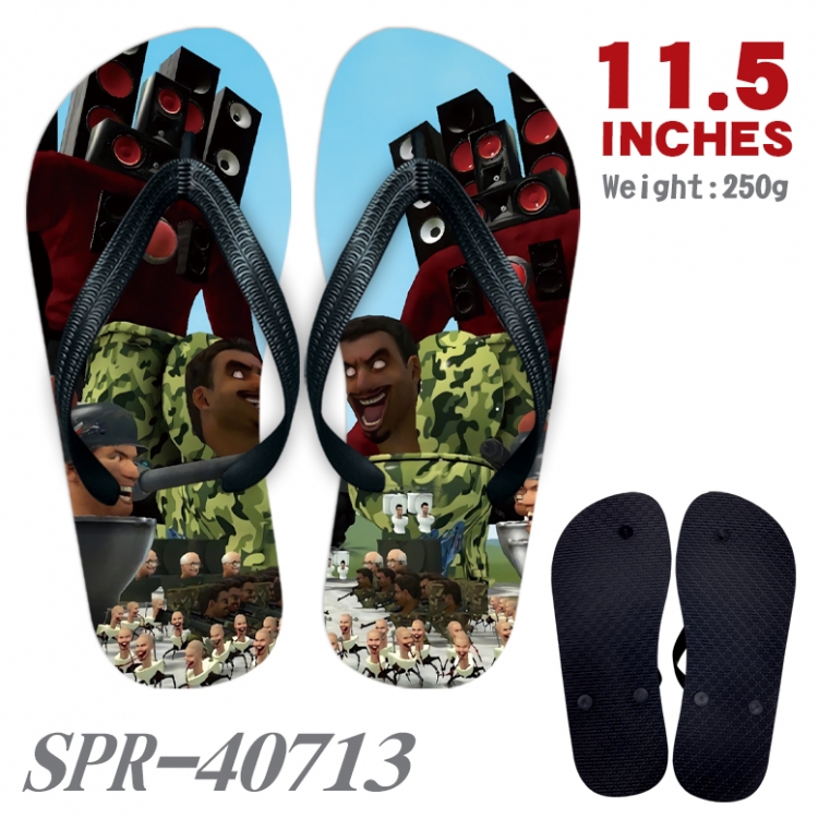 Skibidi-Toilet Thickened rubber flip-flops slipper average size 