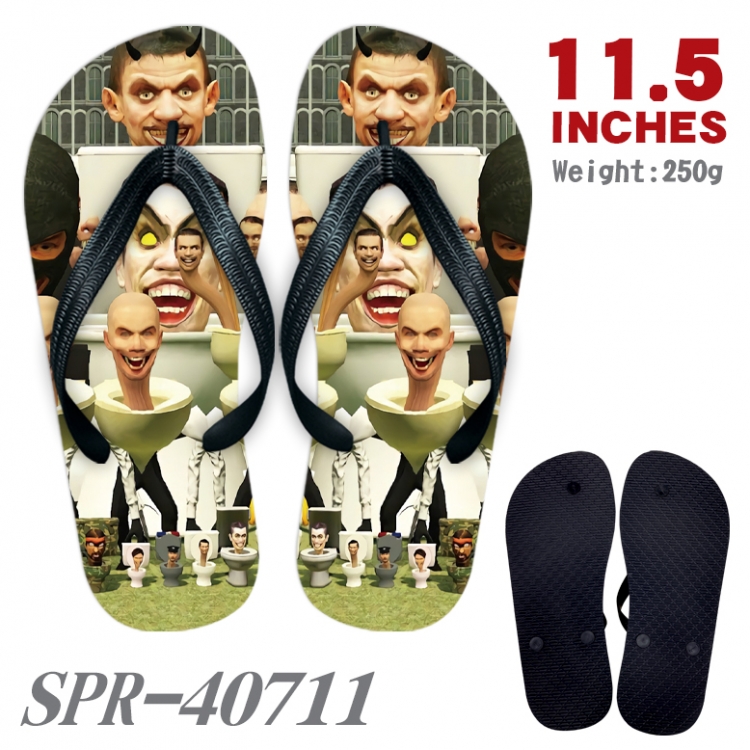 Skibidi-Toilet Thickened rubber flip-flops slipper average size 