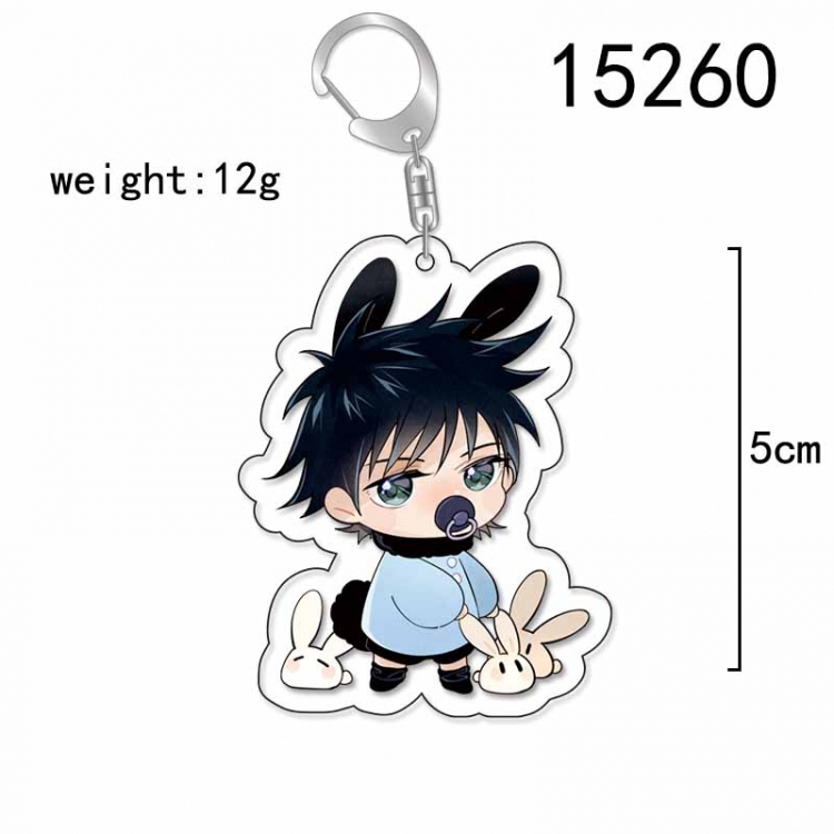 Jujutsu Kaisen Anime Acrylic Keychain Charm price for 5 pcs