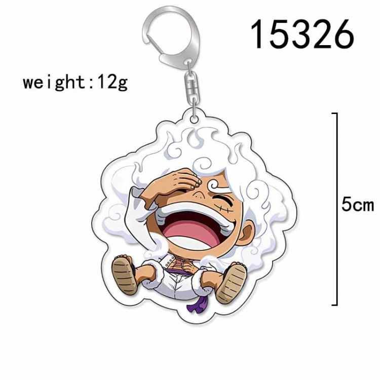 One Piece Anime Acrylic Keychain Charm price for 5 pcs