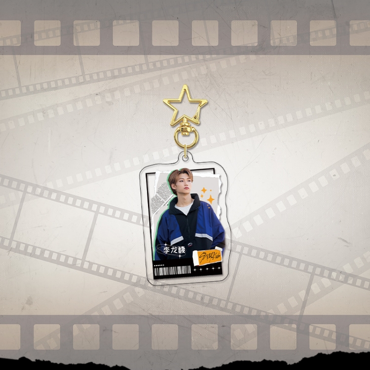 Han Tuan Stray Kids Gold Star Chain Acrylic Pendant Bag Pendant Keychain price for 5 pcs